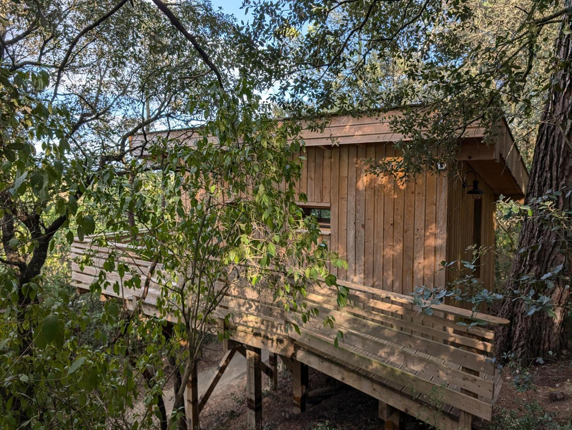 Les Cabanes Dans Les Bois Logis Hotel Villedubert Kültér fotó